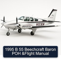 1995 B 55 Beechcraft Baron POH Flight Service Repair Workshop Manual PDF