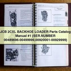 JCB 2CXL Backhoe Loader (ser.number 00489696-00499999 00920001-00929999) Parts Catalog PDF
