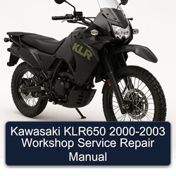 2000-2003 Kawasaki KLR Series KLR650 Service Repair Workshop Manual PDF