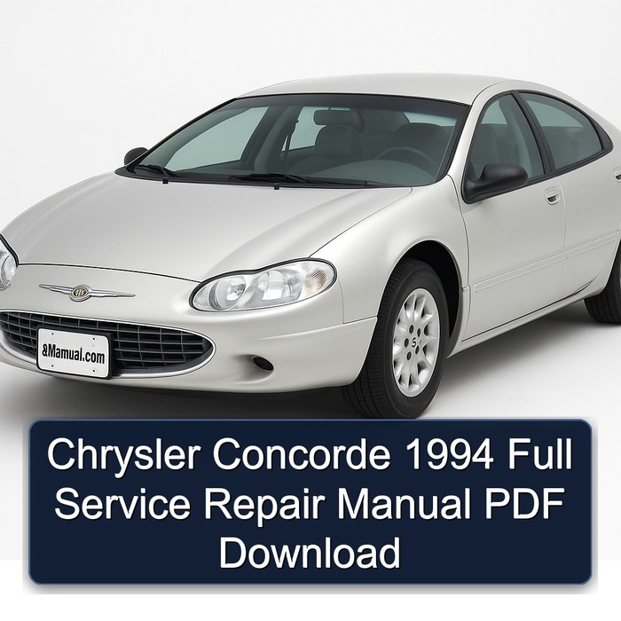 1994 Chrysler Concorde Service Repair Workshop Manual PDF