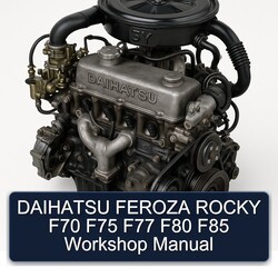Daihatsu 3Y Feroza Rocky F70 F75 F77 F80 F85 Service Repair Workshop Manual PDF