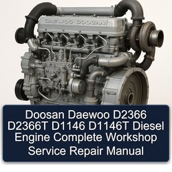 Daewoo Doosan D2366T D2366 D1146 D1146T Diesel Engine Service Repair Workshop Manual PDF