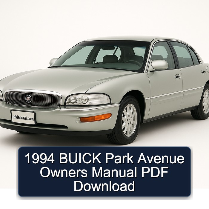 1994 Buick Park Avenue Owners Owner's Manual PDF