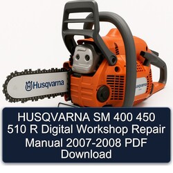 2007-2008 Husqvarna SM 400 450 510 R Digital Service Repair Workshop Manual PDF