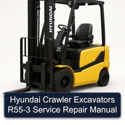 Hyundai Crawler Excavators R55-3 Service Repair Workshop Manual PDF