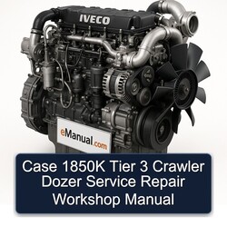 Case 1850K Tier 3 Crawler Dozer Service Repair Workshop Manual PDF