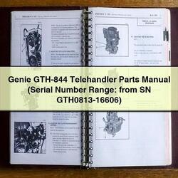 Genie GTH-844 Telehandler Parts (serial Number Range: From SN Gth0813-16606) Catalog PDF