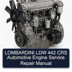 Lombardini LDW Series 442 CRS Automotive Engine Service Repair Workshop Manual PDF