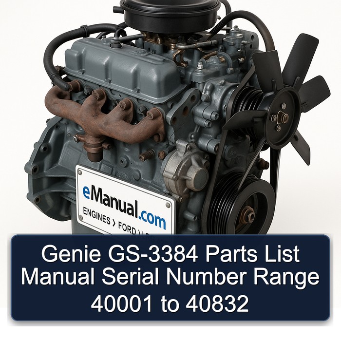 Ford LRG 425 Genie GS-3384 Serial Number Range 40001 40832 Parts Catalog PDF