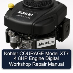 Kohler Courage Series Model XT7 4 8HP Engine Digital Service Repair Workshop Manual PDF