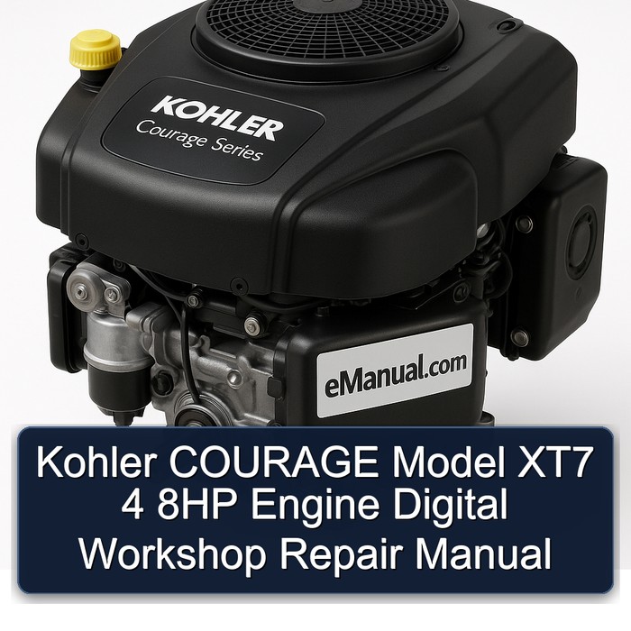 Kohler Courage Series Model XT7 4 8HP Engine Digital Service Repair Workshop Manual PDF