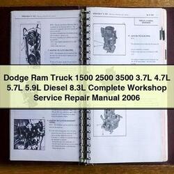 2006 Dodge SRT 10 RAM Truck 1500 2500 3500 3.7l 4.7l 5.7l 5.9l Diesel 8.3l Service Repair Workshop Manual PDF