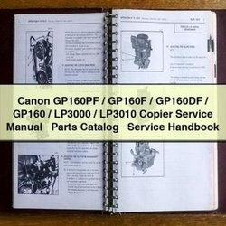 Canon GP160PF / GP160F GP160DF GP160 LP3000 LP3010 Copier Parts Catalog PDF