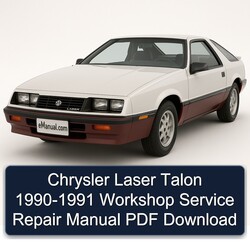 1990-1991 Chrysler Laser Talon Service Repair Workshop Manual PDF