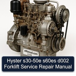 Hyster S30-50E S60ES D002 Forklift Service Repair Workshop Manual PDF