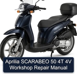 Aprilia Scarabeo 50 4T 4V Service Repair Workshop Manual PDF