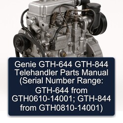 Genie GTH-644 GTH-844 Telehandler Parts (serial Number Range: From Gth0610-14001; Gth0810-14001) Catalog PDF