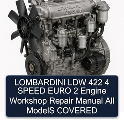 Lombardini LDW Series 422 4 Speed Euro 2 Engine All Models Covered Service Repair Workshop Manual PDF