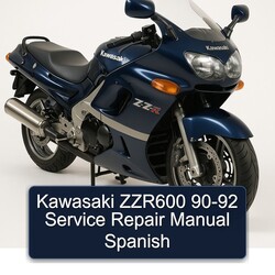1990-1992 Kawasaki ZZ R Series ZZR600 Spanish Service Repair Workshop Manual PDF
