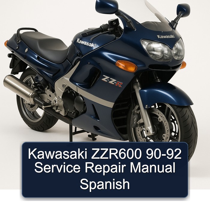 1990-1992 Kawasaki ZZ R Series ZZR600 Spanish Service Repair Workshop Manual PDF