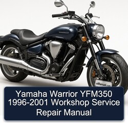 1996-2001 Yamaha Warrior YFM350 Service Repair Workshop Manual PDF