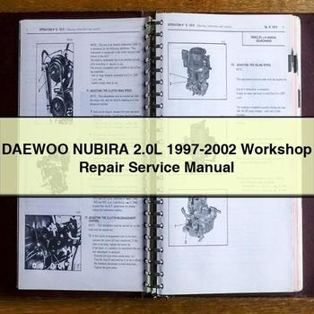 1997-2002 Daewoo Nubira 2.0l Service Repair Workshop Manual PDF