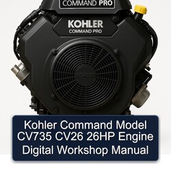 Kohler Command Pro Models Model CV735 CV26 26HP Engine Digital Service Repair Workshop Manual PDF