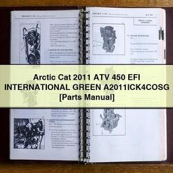 2011 Arctic CAT ATV 450 EFI International Green A2011ick4cosg [parts ] Parts Catalog PDF