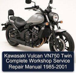 1985-2001 Kawasaki Vulcan VN750 Twin Service Repair Workshop Manual PDF