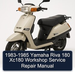 1983-1985 Yamaha Riva Models 180 XC180 Service Repair Workshop Manual PDF