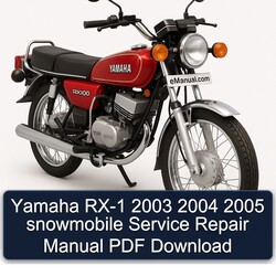 2003-2005 Yamaha RX-1 Snowmobile Service Repair Workshop Manual PDF