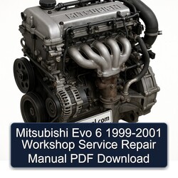 1999-2001 Mitsubishi 6 A Series Evo Service Repair Workshop Manual PDF