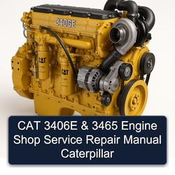 CAT 3406E 3465 Engine Shop Caterpillar Service Repair Workshop Manual PDF