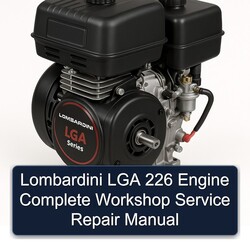 Lombardini LGA Series 226 Engine Service Repair Workshop Manual PDF