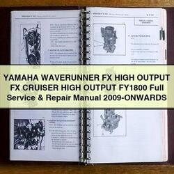 2009 Yamaha Waverunner FX High Output Cruiser FY1800 -onwards Service Repair Workshop Manual PDF
