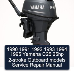 1992-1995 Yamaha C25 25HP 2-stroke Outboard Models Service Repair Workshop Manual PDF