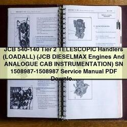 JCB 540-140 Tier 2 Telescopic Handlers Service Repair Workshop Manual PDF