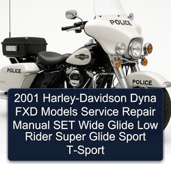 2001 Harley Davidson Super Glide Harley-davidson Dyna FXD Models SET Wide Low Rider Sport T-SPORT Service Repair Workshop Manual PDF