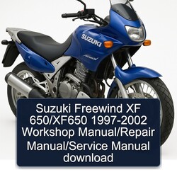 1997-2002 Suzuki XF650 Freewind XF 650/xf650 Service Repair Workshop Manual PDF