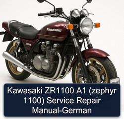Kawasaki Zephyr ZR1100 A1 ( 1100) -german Service Repair Workshop Manual PDF
