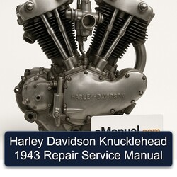 Harley Davidson Model 125 Knucklehead 1943 Service Repair Workshop Manual PDF