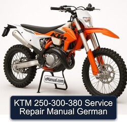 KTM 250 300-380 German Service Repair Workshop Manual PDF