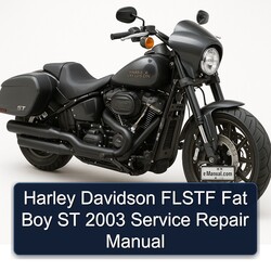 2003 Harley Davidson Model 125 Flstf Fat Boy ST Service Repair Workshop Manual PDF
