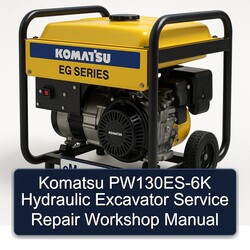 Komatsu Pw130es-6k Hydraulic Excavator Service Repair Workshop Manual PDF