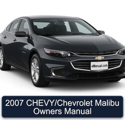 2007 Chevrolet Malibu Chevy/ Owners Owner's Manual PDF