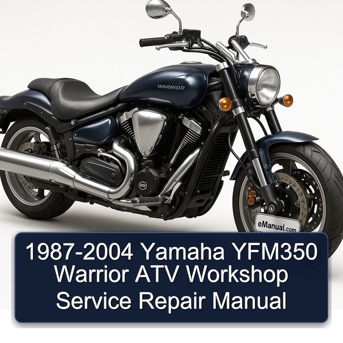 1987-2004 Yamaha Warrior YFM350 ATV Service Repair Workshop Manual PDF