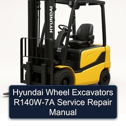 Hyundai Wheel Excavators R140W-7A Service Repair Workshop Manual PDF
