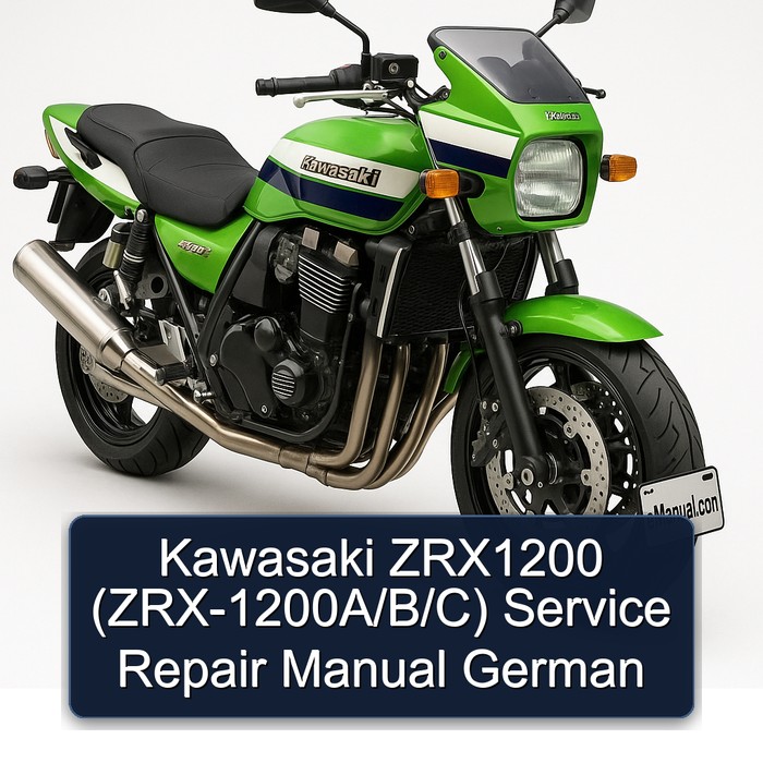 Kawasaki ZRX Models ZRX1200 (zrx-1200a/b/c) German Service Repair Workshop Manual PDF