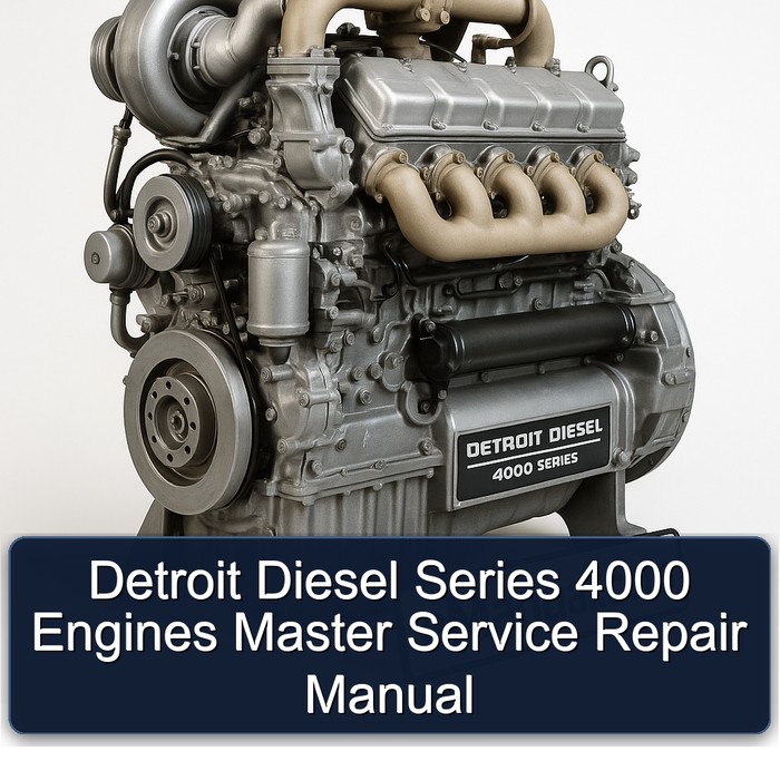 Detroit Diesel 4000 Series Engines Master Service Repair Workshop Manual PDF