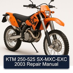 2003 KTM 250 525 Sx-mxc-exc Service Repair Workshop Manual PDF